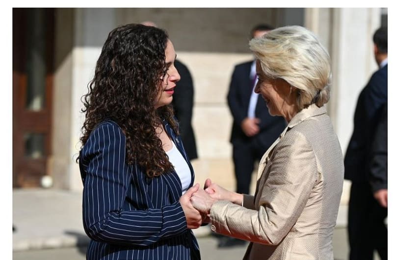 Osmani pret Ursula von der Leyen: Kosova gati për Planin e Rritjes dhe avancimin drejt BE-së